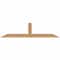 Ekena Millwork Portland Smooth Timber Gable Bracket, Western Red Cedar, 60"W x 15"H x 3 1/2"D x 3 1/2"F, 6/12 Pitch GBW060X15X0404POR00SWR - alternate 1